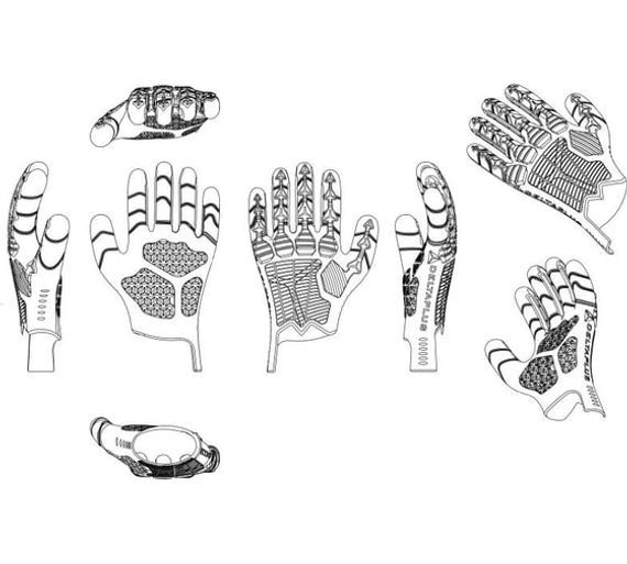 Перчатки антипорезные с покрытием из TPE EOS FLEX CUT B VV921 Delta Plus VV921NO09