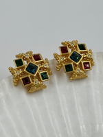 Клипсы с разноцветными кристаллами Avon