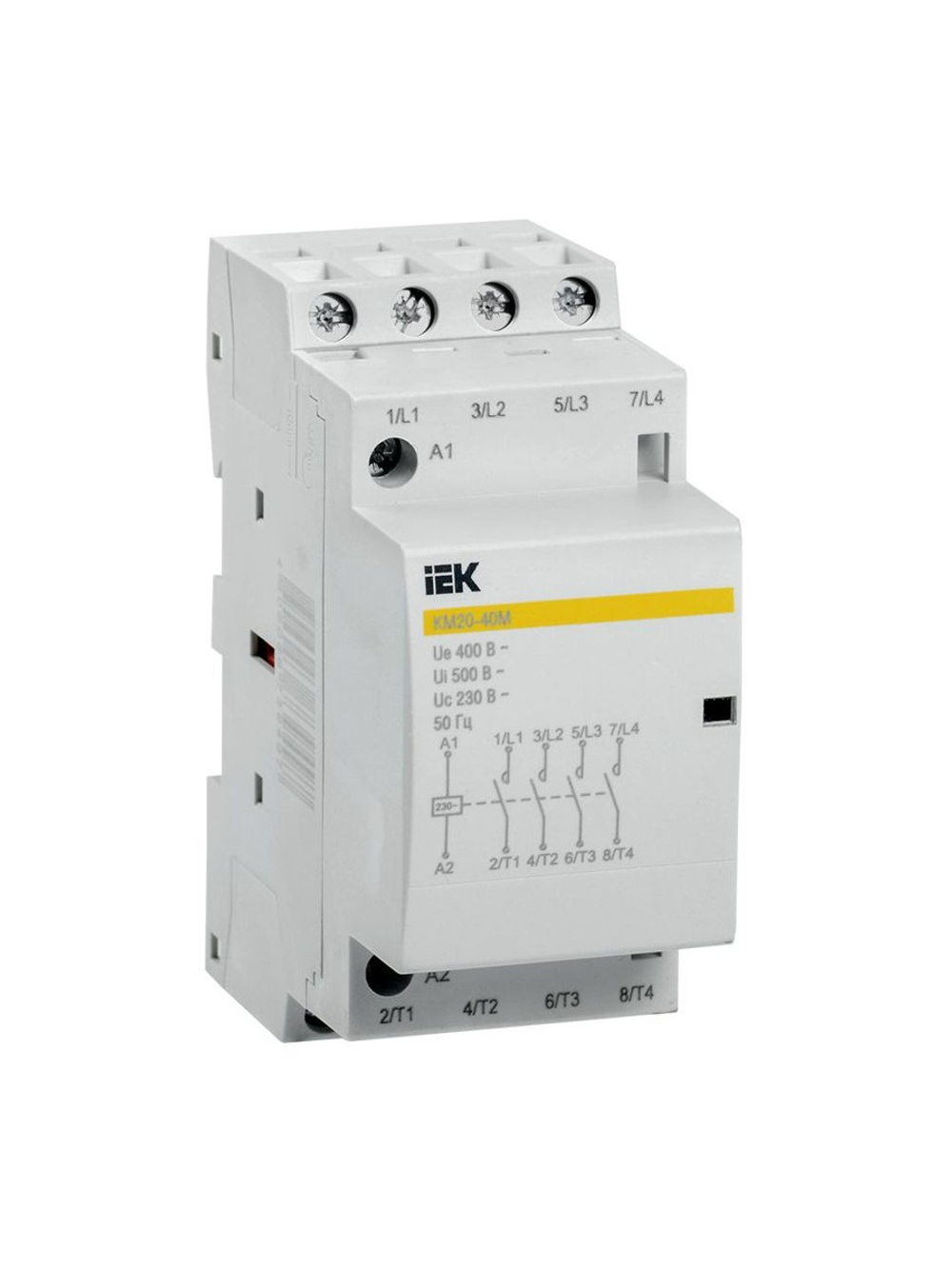 Контактор модульный КМ20-40М AC KARAT IEK MKK11-20-40