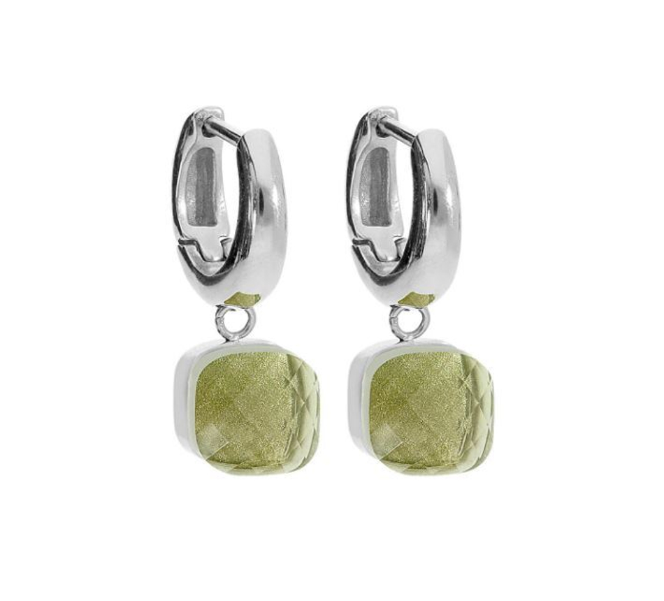 Серьги Qudo Firenze olivine 300147 G/S