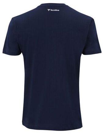 Мужская теннисная футболка Tecnifibre Club Cotton Tee - небесный