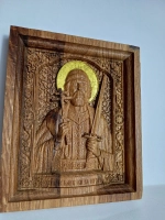 Освященная Икона Святого Князя Благоверного Игоря из дуба