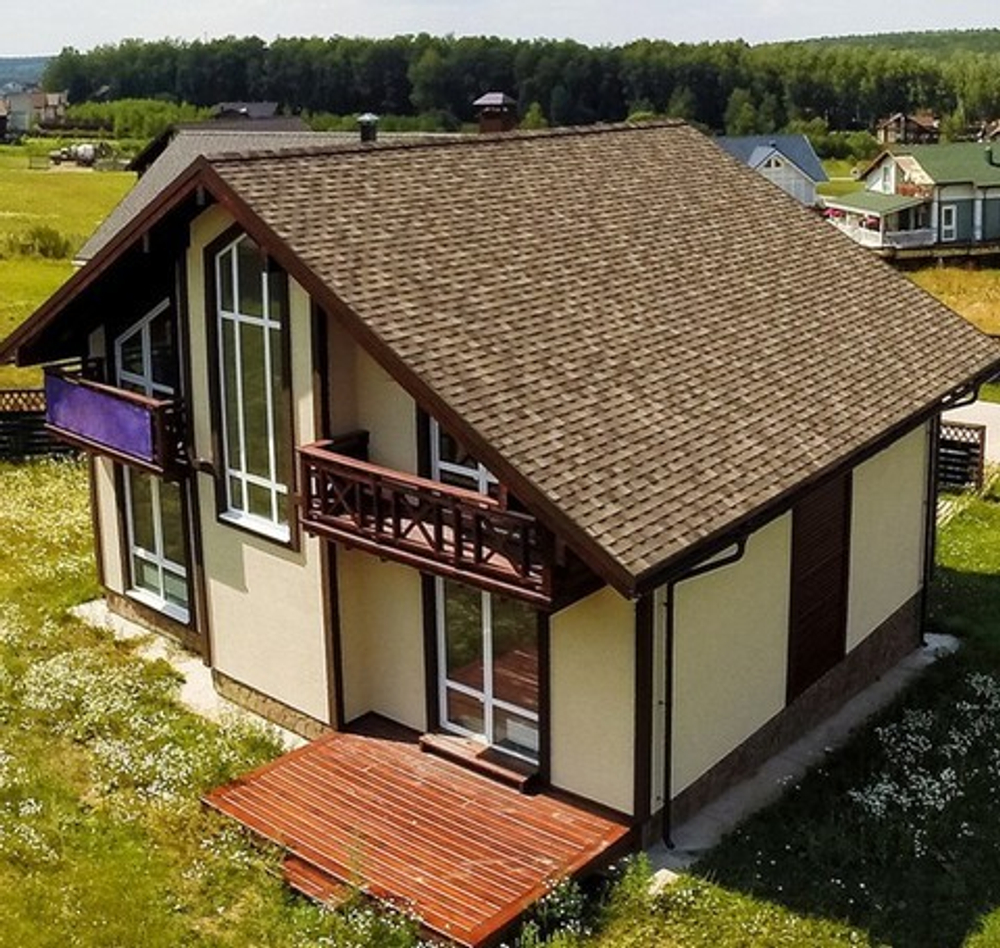 Гибкая черепица ТехноНиколь SHINGLAS Кантри Техас 2,6м2 (Двухслойная)