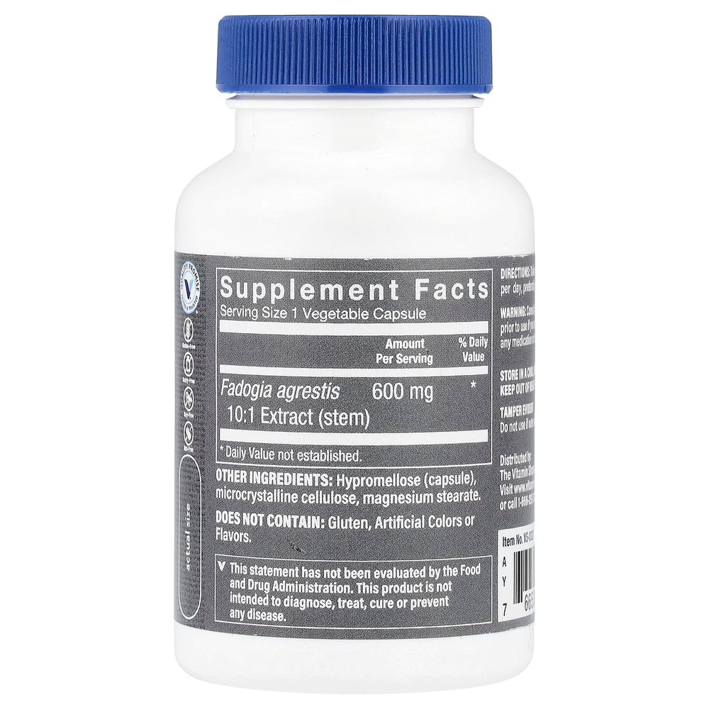 The Vitamin Shoppe, Fadogia Agrestis для мужчин, 60 растительных капсул (600 мг на капсулу)