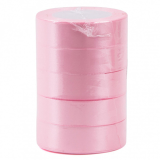 Лента атласная 2см*22,85м Светло-розовая 1 рул