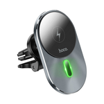 Автомобильный держатель телефона Hoco CA91 Magic, магнитный, беспроводная зарядка MagSafe, серый