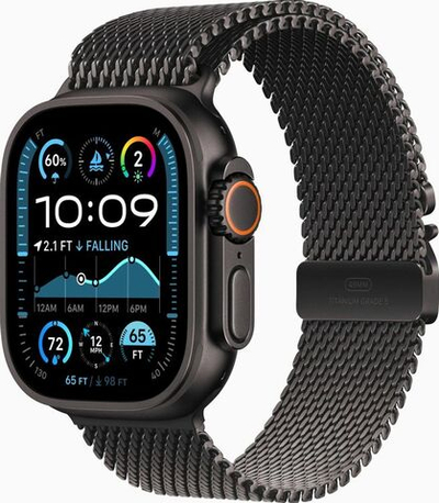 Смарт-часы Apple Watch Ultra 2 2024 A2986,  49мм,  с SIM,  черный титан