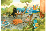 Кот и мурлик. Незваный гость