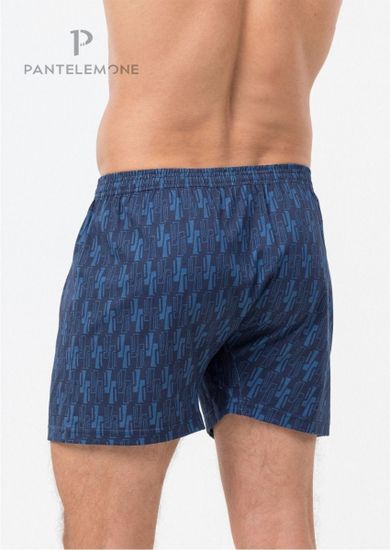 Трусы мужские семейные Pantelemone PMB-446, геометрия деним/темно-синяя