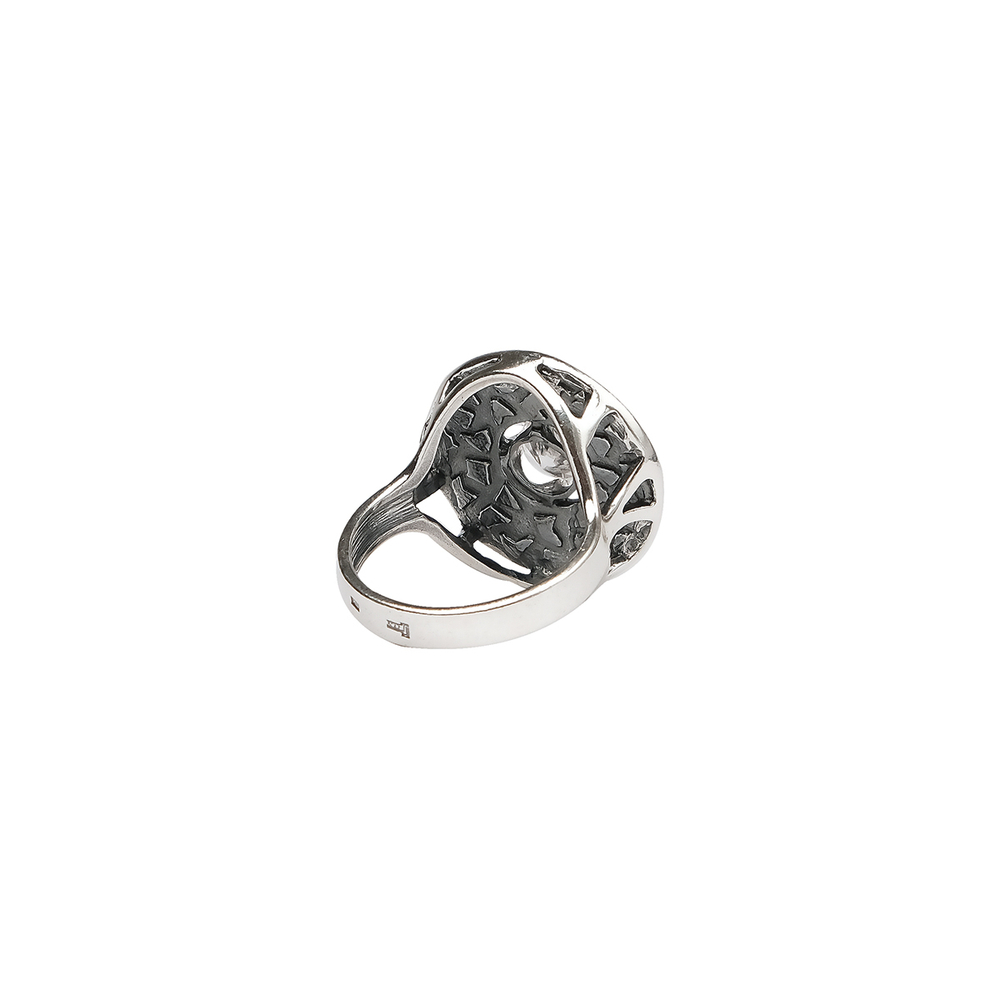"Санда" кольцо в серебряном покрытии из коллекции "Дикие кошки" от Jenavi
