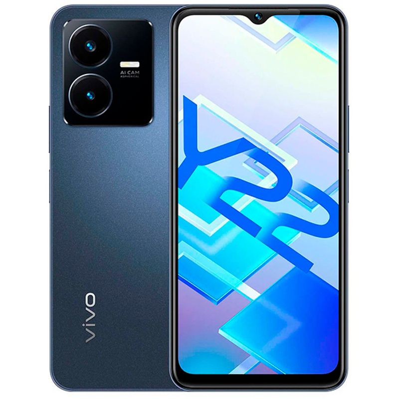 Смартфон Vivo Y22 4/64 ГБ, синий космос