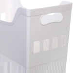 Лоток для хранения на двух колесиках «ШТОФТ», цвет белый, 34*17*25,5см (лейбл Селфи)