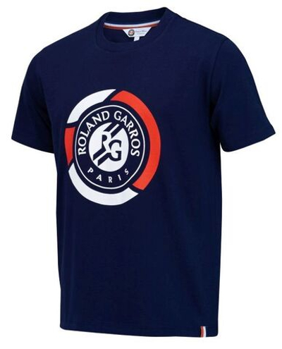 Детская теннисная футболка Roland Garros Tee Shirt Big Logo K - Blue