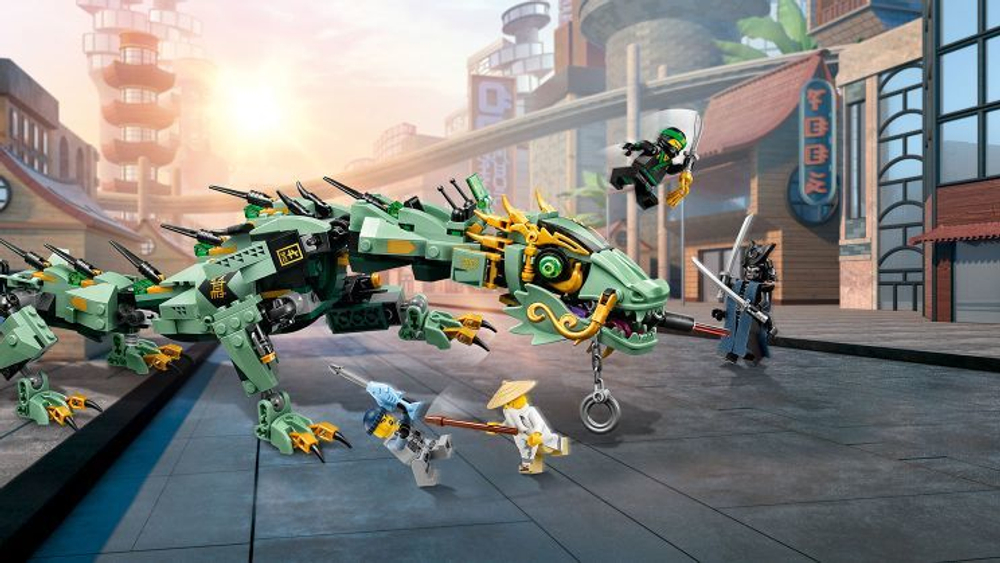 LEGO Ninjago: Механический дракон Зелёного ниндзя 70612 — Green Ninja Mech Dragon — Лего Ниндзяго