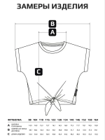 Футболка для девочки на завязках