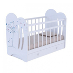 Кровать детская WIND TREE c маятником и ящиком (белый)