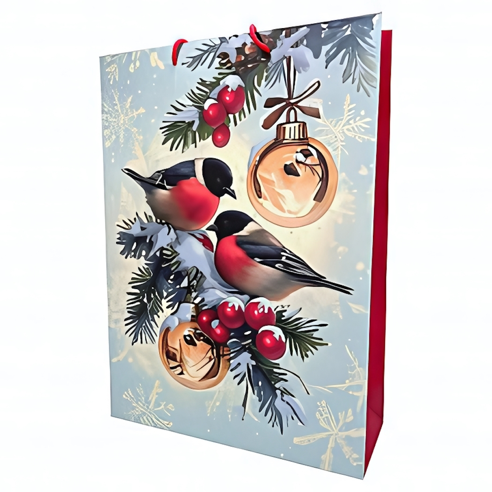 Пакет ламинированный 35*40см. "Новогодний. Милашки" 210гр/м2 (Центрум)