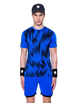 Мужская теннисная футболка Hydrogen Scratch Tech Tee Man - bluette