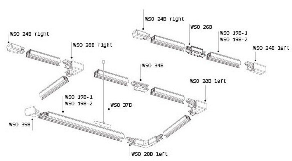 Коннектор Italline WSO 24BL white