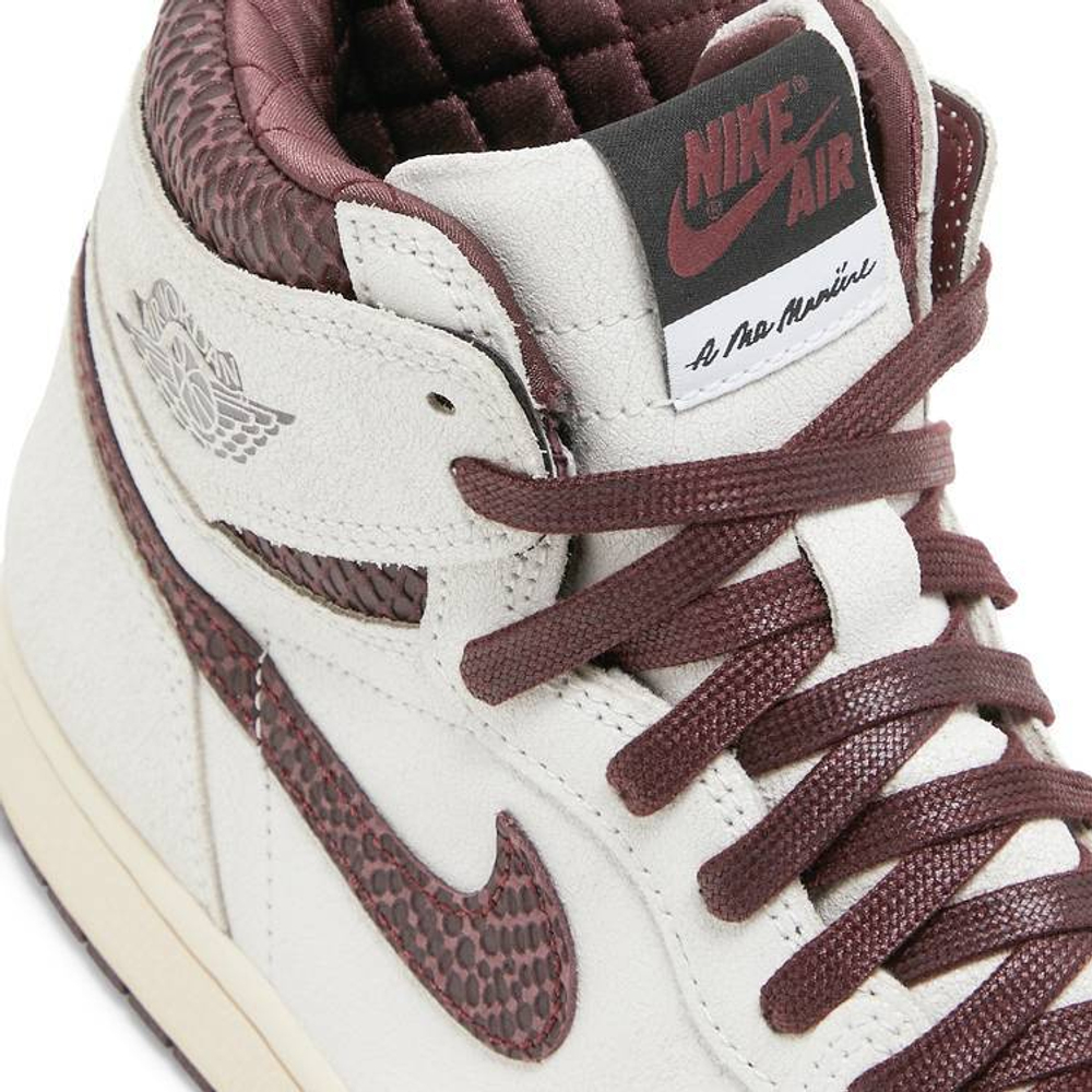 Кроссовки A Ma Manire X Jordan Air Jordan 1 Retro High Og Sp "Sail And Burgundy"