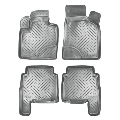 Ковры в салон Norplast/Unidec для Hyundai Santa Fe в кузове CM (2006-2010), Серый, арт.NPL-Po-31-22-G