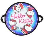 Санки - ледянки детские зимние "КРУГЛЯШКА" HELLO KITTY, D-50 см (верх-БАННЕР, низ-ТЕНТ, наполнитель изолайн) круглые