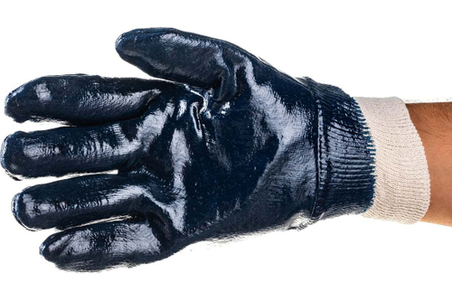 Перчатки "МАСТЕР" рабочие с манжетой с нитриловым покрытием (р. L 9) Зубр 11272-L