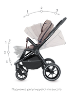 Коляска детская "FLEX GRAND" (2в1) RA065 Cacao Brown