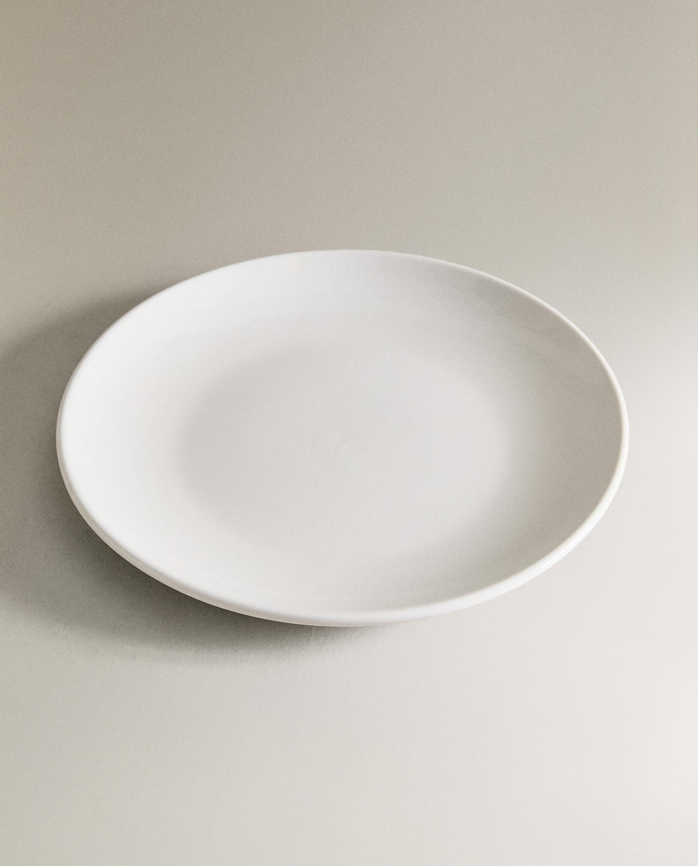 Zara Home тарелка десертная из каменной керамики, цвет белый, 19.3 см