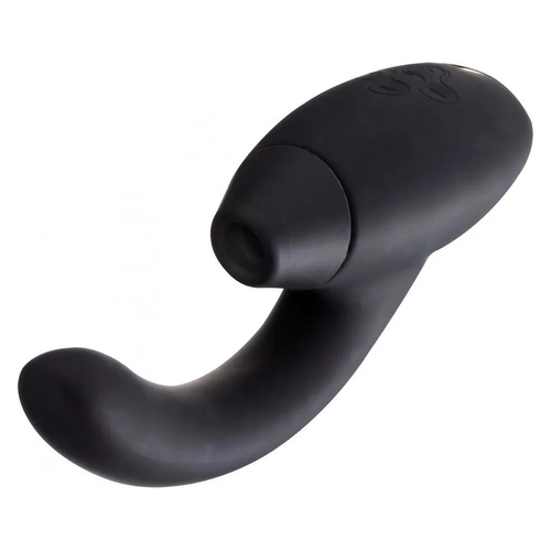 Черный вибратор 19,2см с вакуумным клиторальным стимулятором Womanizer InsideOut Dual G-Spot & Clitoral Stimulator Black WZ07AC0100