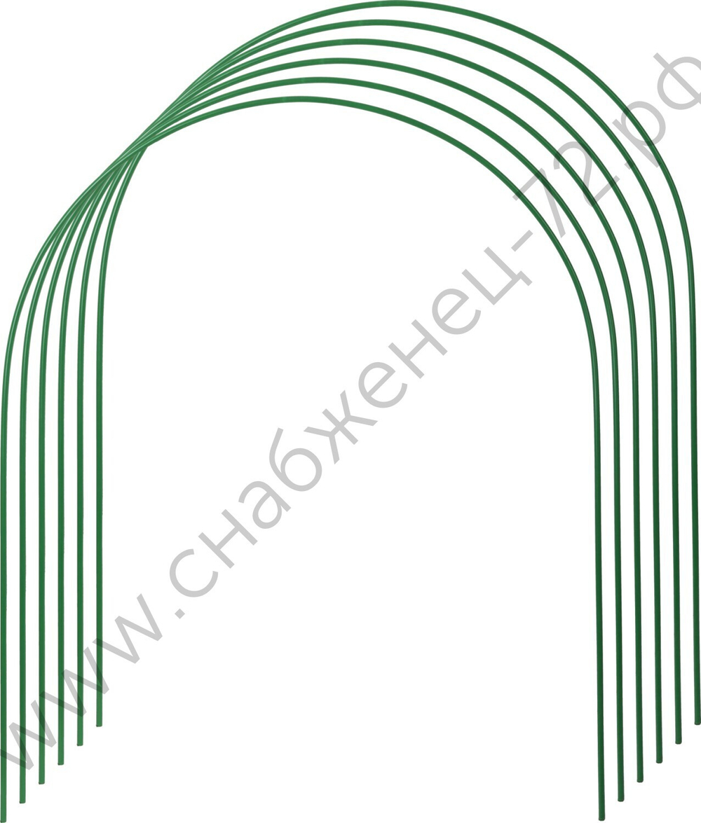 GRINDA 3.0 м, стальные, покрытие ПВХ, 6 шт, дуги для парника (422309-100-120)