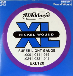 Струны D`Addario EXL120 (Electric) Никель