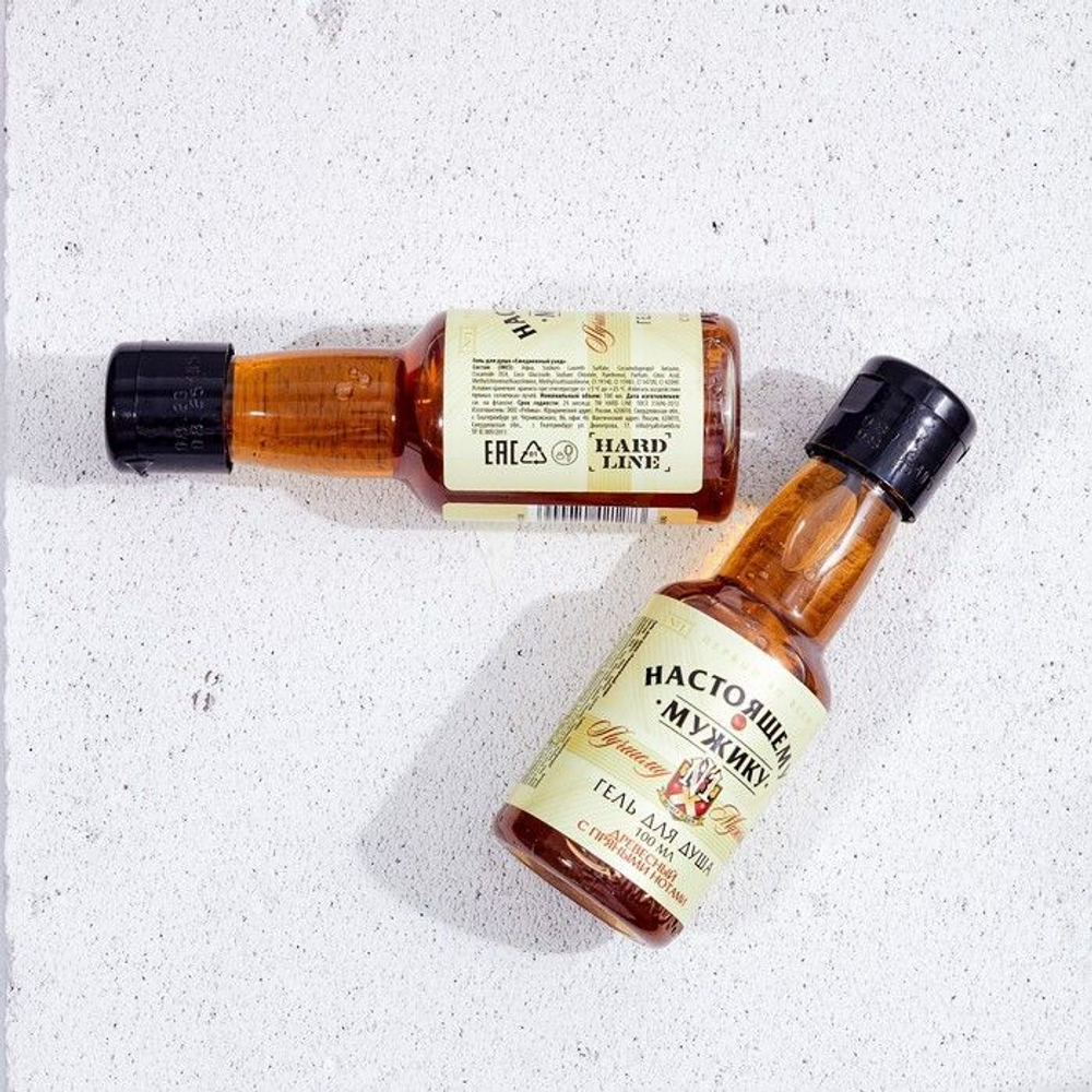 Гель для душа «Настоящему мужику» с древесным ароматом и пряными нотами - 100 мл.