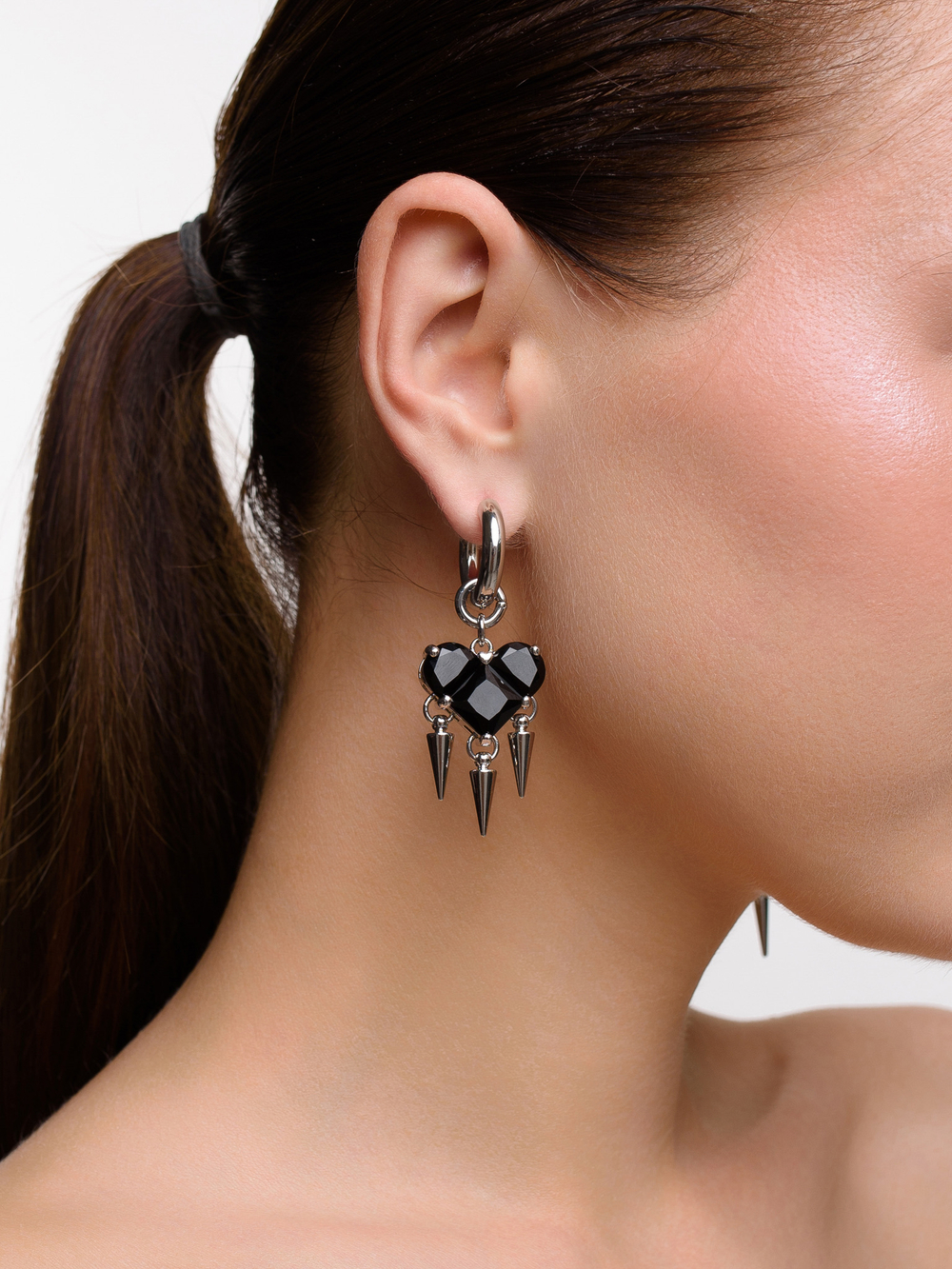 Серьги "Black soul 4 Thorns" Silver