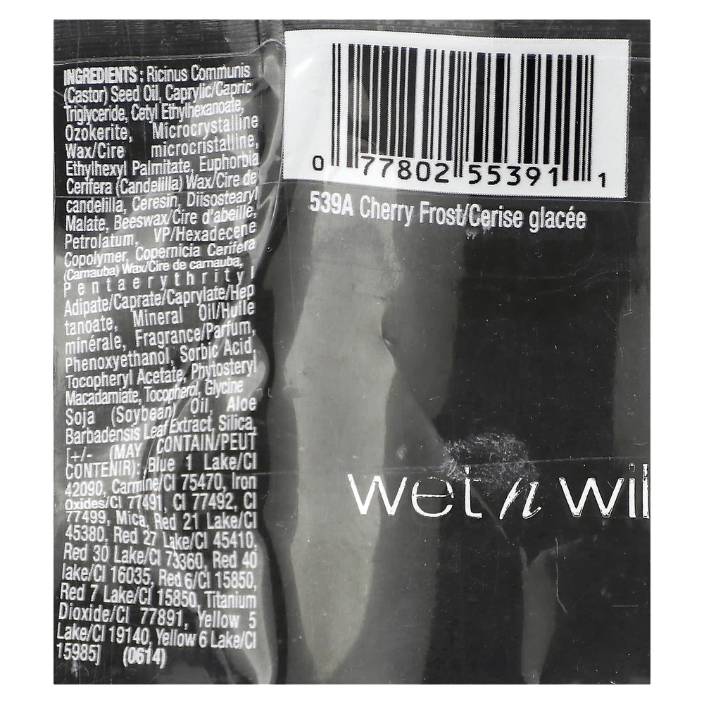 wet n wild, шелковая помада, оттенок 539A «Вишня», 3,6 г (0,13 унции)