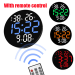 Часы настенные LED Wall Clock DS-3813L Green (пульт)