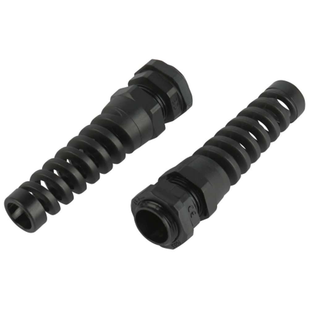 Кабельный ввод сальник ЭРА NO-224-252 с гибким отводом PGR 13.5 (d отв.20.5 мм/d провод.6-12 мм) IP54 (упаковка 10 штук)