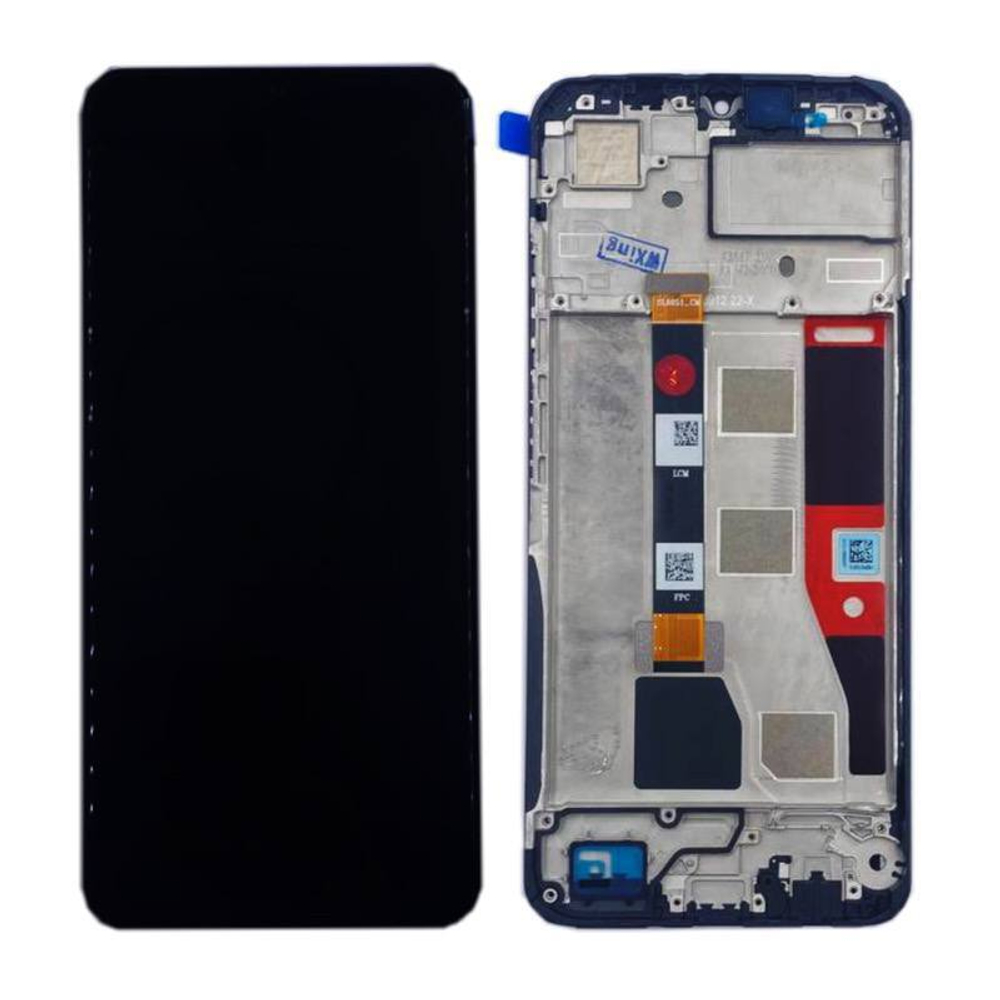 Дисплей для Realme Note 50 (RMX3834) с тачскрином и рамкой Черный - OR