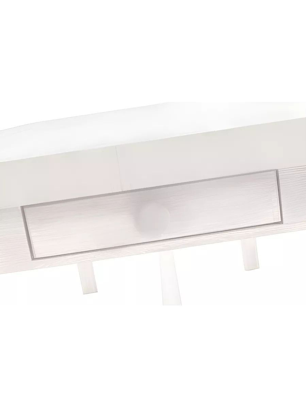Дизайнерский обеденный стол 220х90х74 см Таула из массива дуба с 2 ящиками, белый