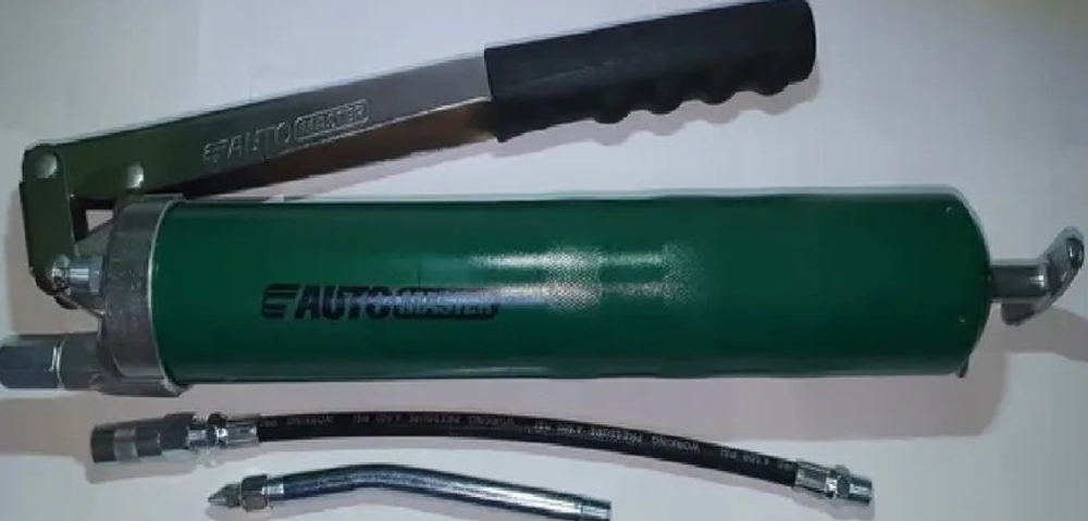 Шприц для смазки плунжерный  500мл  Автомастер" AMS-405К зеленый с клапаном