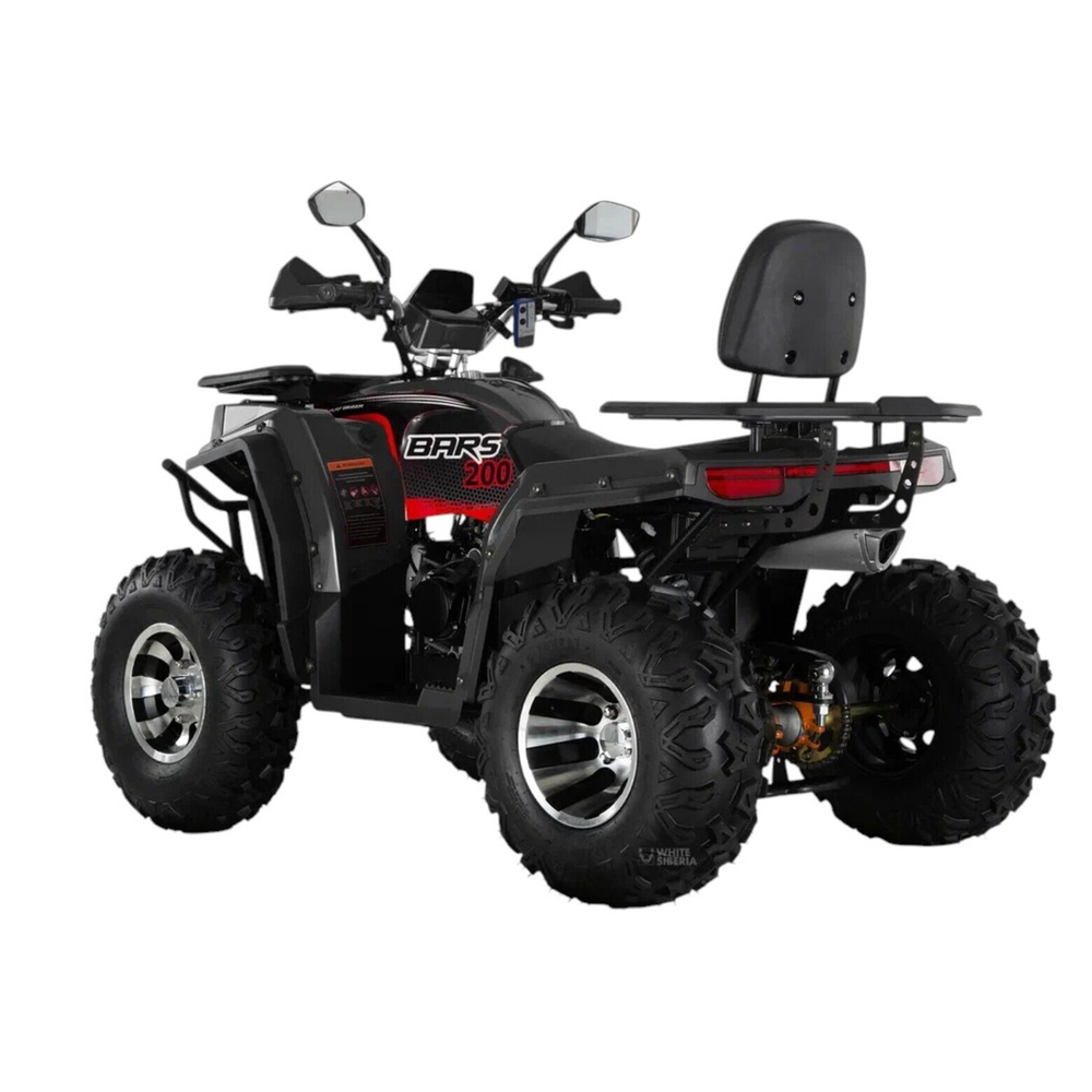 Бензиновый квадроцикл WHITE SIBERIA BARS 200CC PRO (черный)