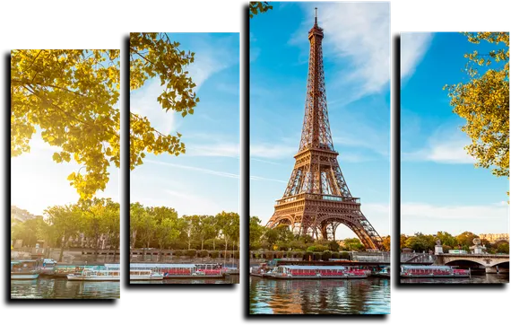 Модульная картина "Эйфелева башня"