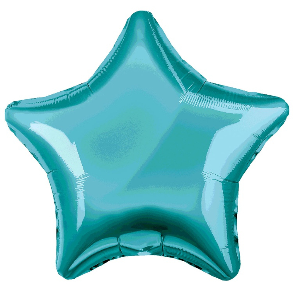 Шар фольгированный Звезда 76 см (Бирюзовый)