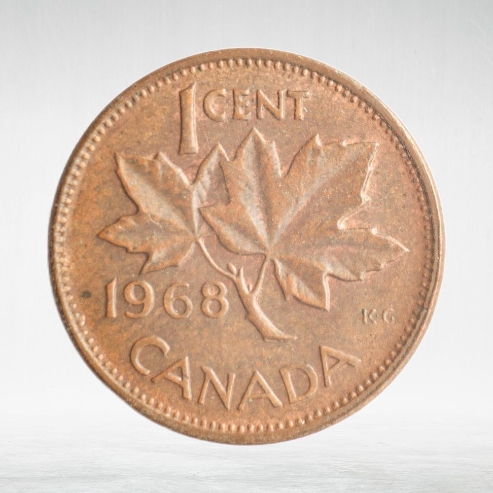 Canada, 1 Cent, 1968 – Elizabeth II (Second Portrait), XF