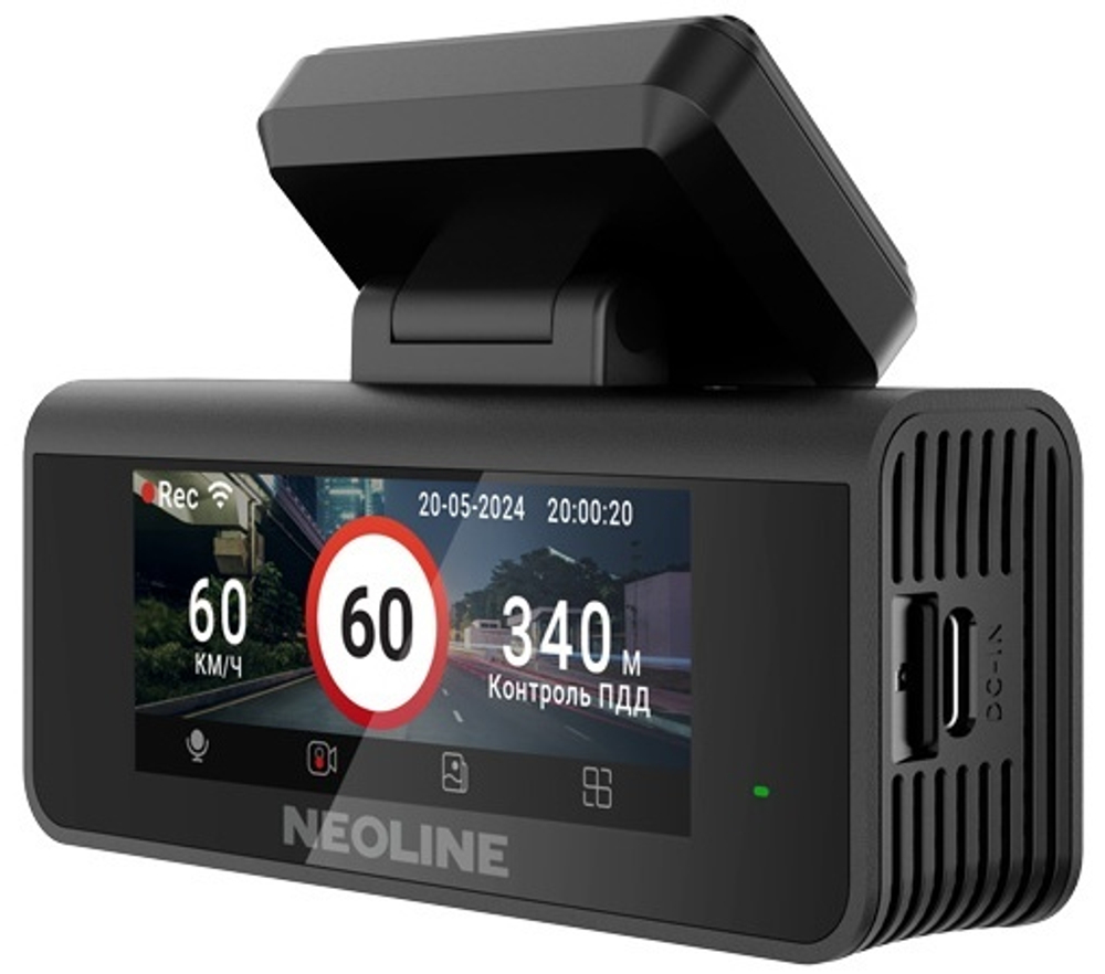 Видеорегистратор Neoline Neoline Argus 4K Wi-Fi черный