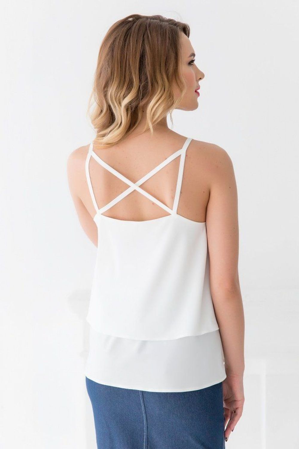 Топ двухслойный на бретелях 08.002.10.318 (Акция)