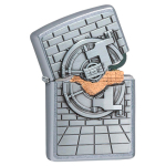 Зажигалка Zippo Classic Safe with Gold Cash Surprise с покрытием Street Chrome