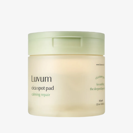 LUVUM Успокаивающие пэды Cica Spot Pad Calming Repair (120 мл, 60 шт)