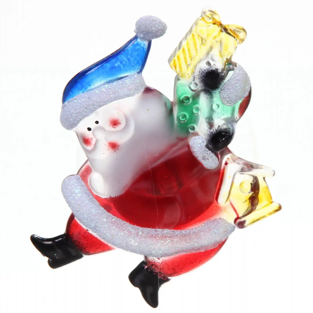 Фигурка с подсветкой «Веселый Дед Мороз» 9,5*4 см (на присоске)