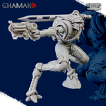 Adeptus Mechanicus Sicarian Сикарий №5 с мечом и пистолетом миниатюра для dnd, днд, pathfinder, фентези, Настольная игра, НРИ, Варгейм, РПГ